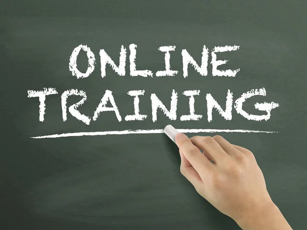 Online training words written by hand — Stock Photo, Image