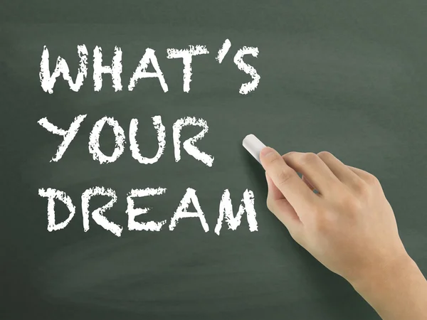 ¿Cuáles son las palabras de tus sueños escritas a mano? —  Fotos de Stock