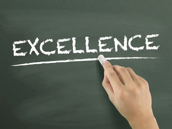 Excellence word written by hand — Stock Photo, Image