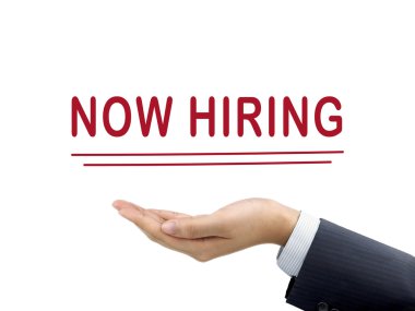 Şimdi kelimeler tarafından işadamı'nın elini tutarak Kiralama 