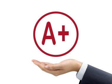 Artı işareti tarafından işadamı'nın elini tutarak sınıf