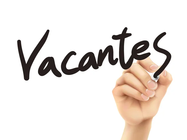 Spanish words for vacancies — Stock Vector