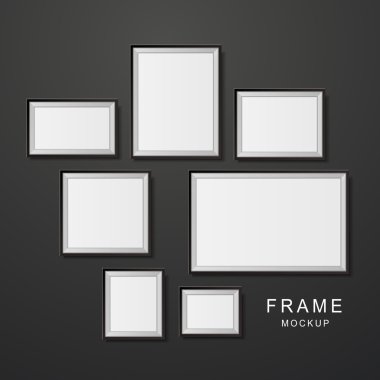 fotoğraf çerçevesi mockup kümesi 