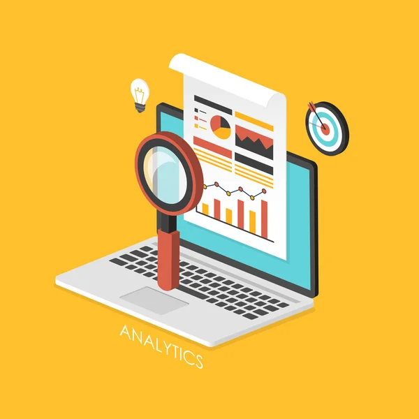 Geschäftskonzept 3d isometrische Infografik — Stockvektor