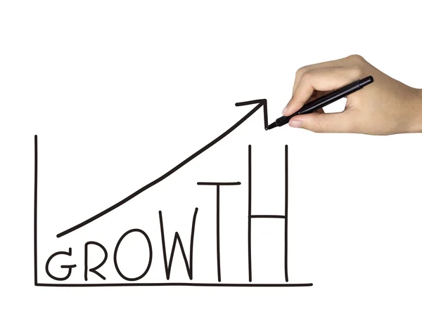 Kreativní růstu graf — Stock fotografie
