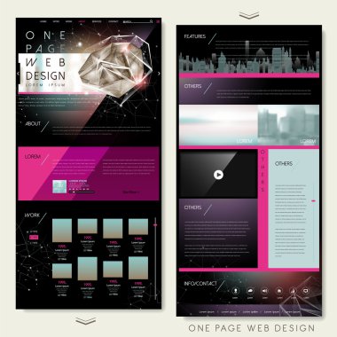 çok güzel bir sayfa web sitesi tasarım şablonu