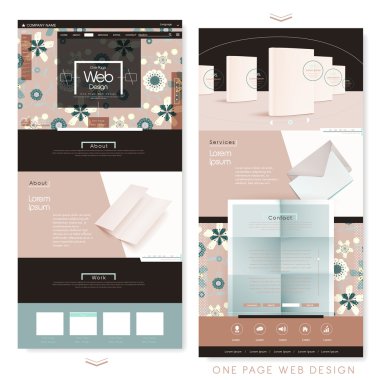 çok güzel bir sayfa web sitesi tasarım şablonu