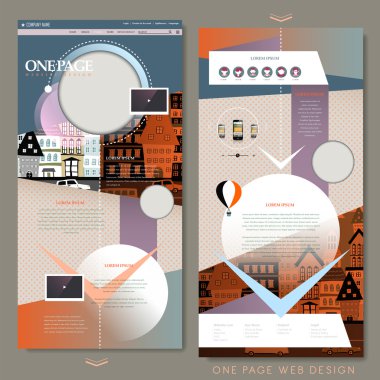 çok güzel bir sayfa web sitesi tasarım şablonu