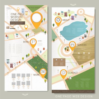 çocuksu bir sayfa web sitesi tasarım şablonu