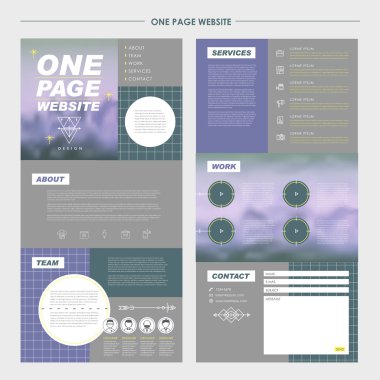 romantik bir sayfa web sitesi tasarım şablonu 