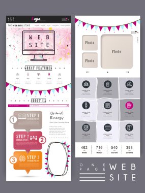 çok güzel bir sayfa web sitesi tasarım şablonu 