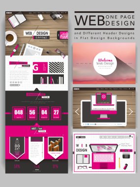 rahat bir sayfa web sitesi tasarım şablonu