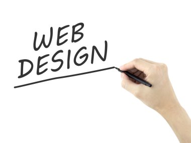 erkek eli tarafından yazılan web tasarım sözcükler