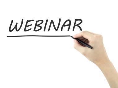 erkek eli tarafından yazılmış webinar kelime