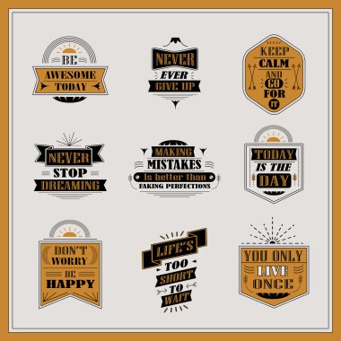 Motivasyon ve ilham verici tırnak seti 