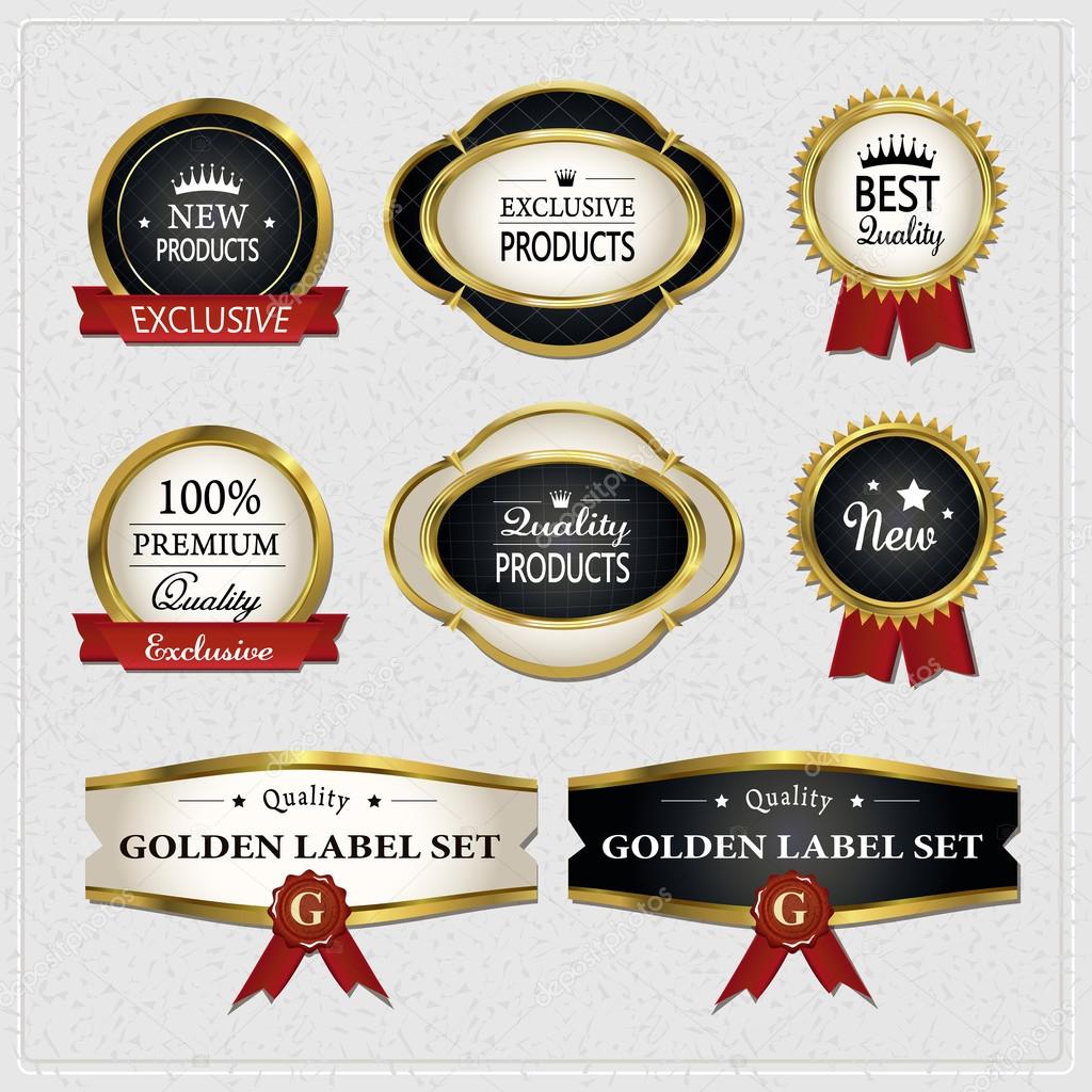 gorgeous premium quality golden labels collection