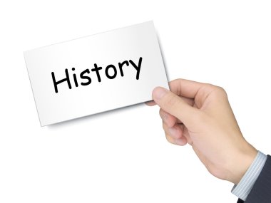 geçmiş kartı elinde