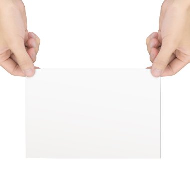 iş kavramı: bir notepaper holding eller 