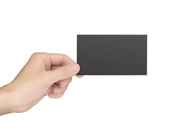 Business concept: hand holding a business card — Stock Photo, Image