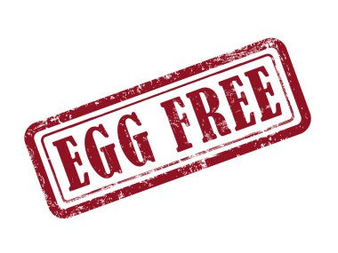 damga yumurta beyaz üzerine kırmızı metin ücretsiz