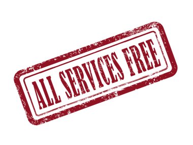 tüm servis kırmızıyla ücretsiz damga