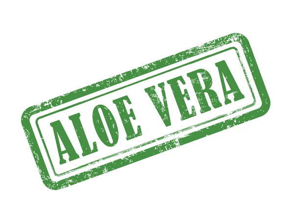 Carimbo aloe vera em verde — Vetor de Stock