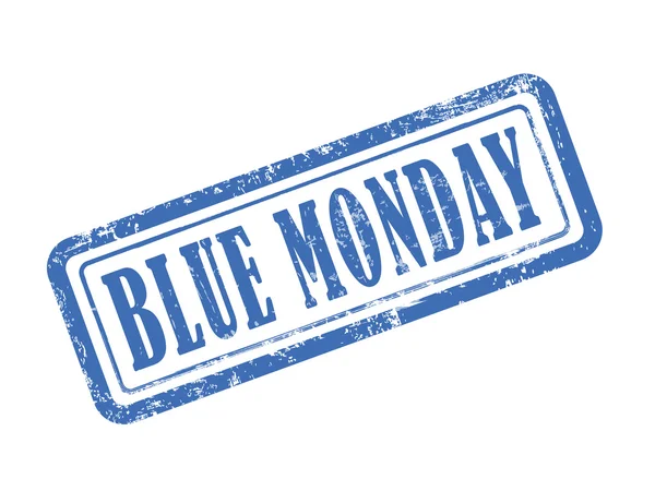 Bélyegző kék kék hétfő — Stock Vector