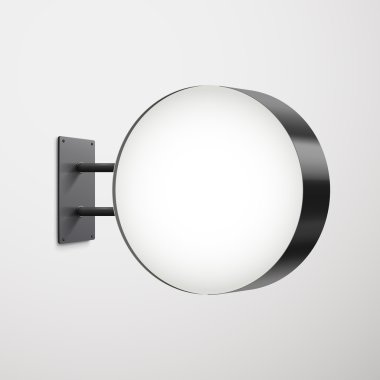 3D reklam yuvarlak tabela 