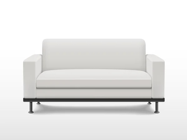Gracioso sofá em branco —  Vetores de Stock