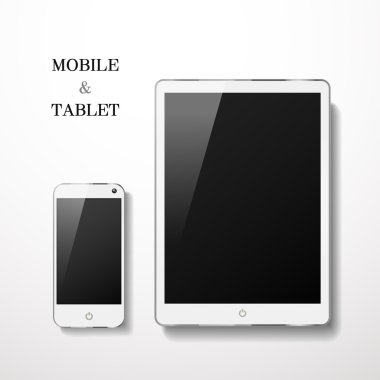 boş hareket eden ve tablet seti