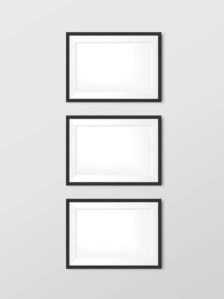 优雅的空白照片框架集 — 图库矢量图片