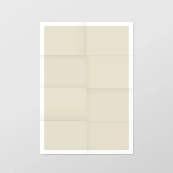 Elegante blanco papier sjabloon — Stockvector