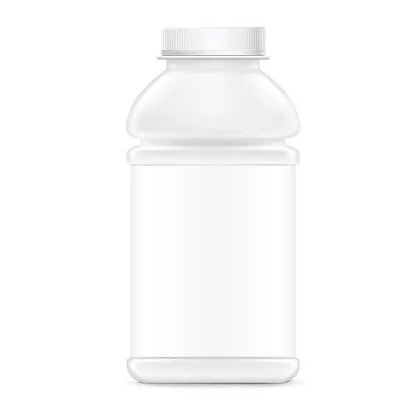 Producto en blanco botella de plástico — Archivo Imágenes Vectoriales