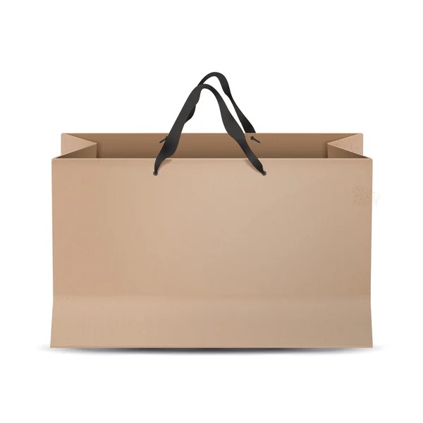 Kraft paper bag — Stock Vector