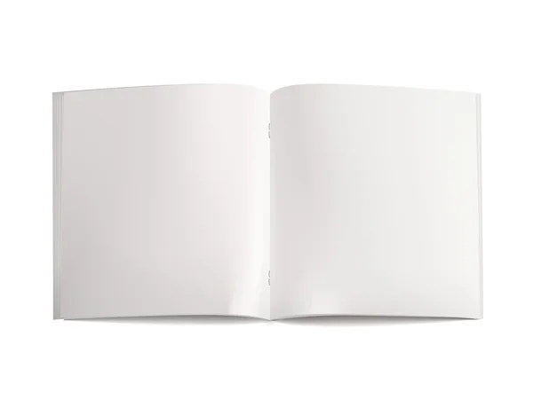 空白の開いているブックのテンプレート — ストックベクタ