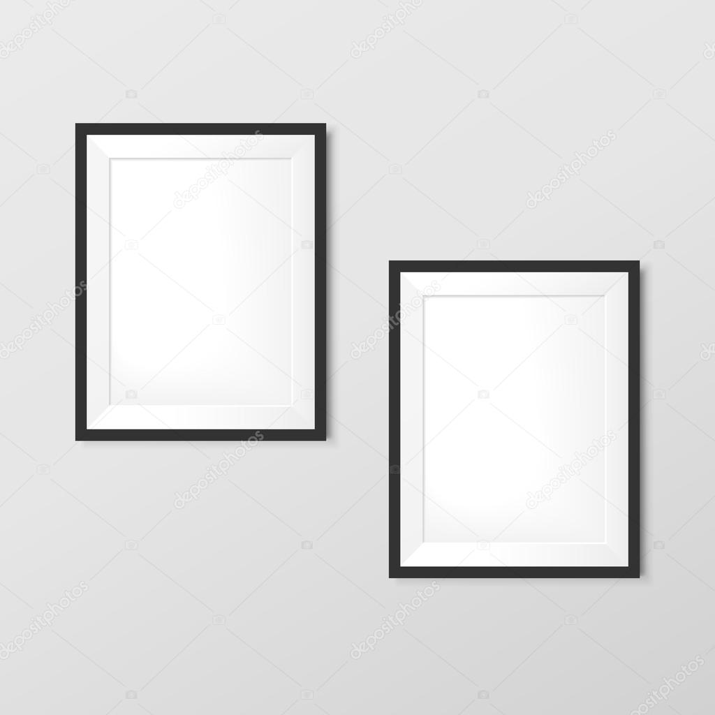 elegant blank photo frames set 