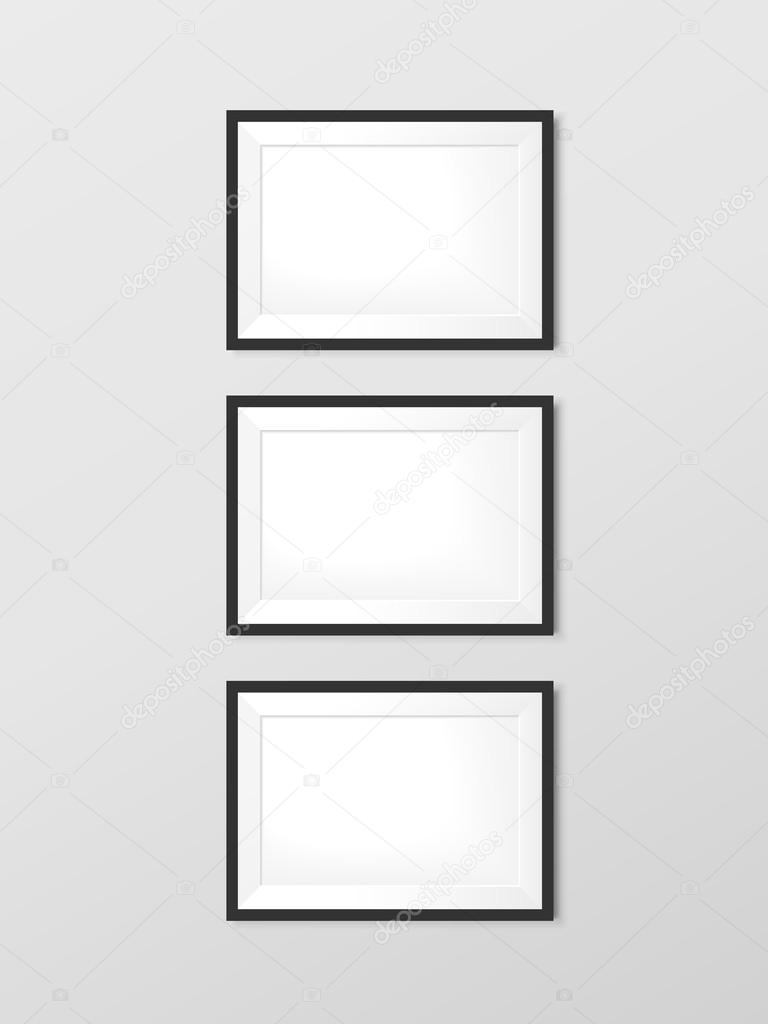 elegant blank photo frames set 