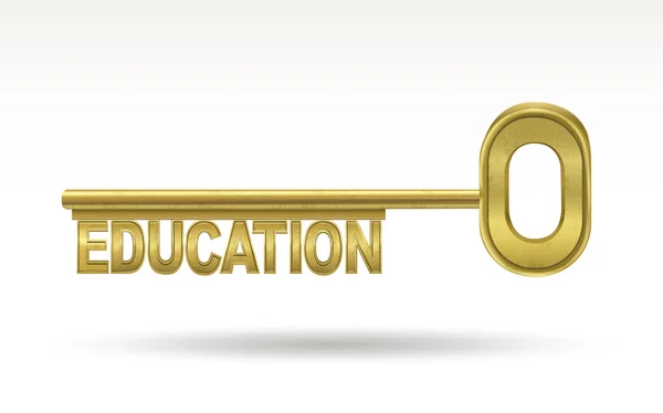 Éducation - clé d'or — Image vectorielle