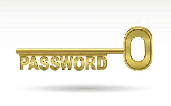 Heslo - Zlatý klíč — Stockový vektor