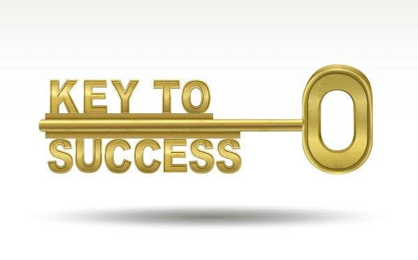 Key to success - golden key — Stock Vector