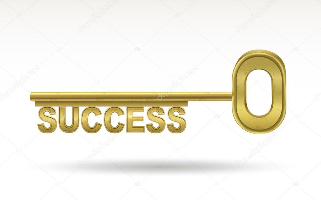 success - golden key