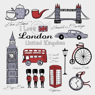 İngiltere ünlü şeyler ve manzara