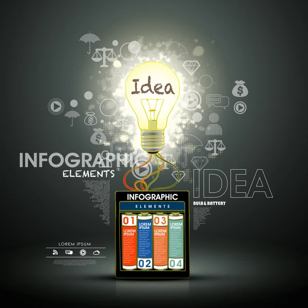 Moderní kreativní infographic prvky designu — Stockový vektor