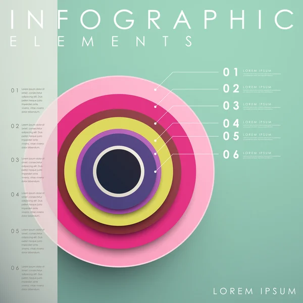 Design de elementos infográficos atrativos modernos — Vetor de Stock