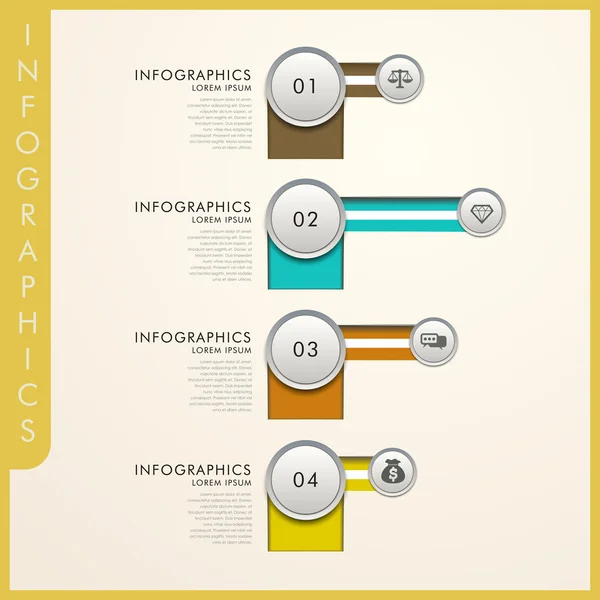 Simplicidad diseño de elementos infográficos atractivos — Vector de stock