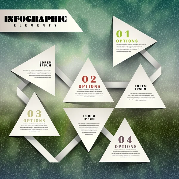 Design d'éléments infographiques attrayants modernes — Image vectorielle