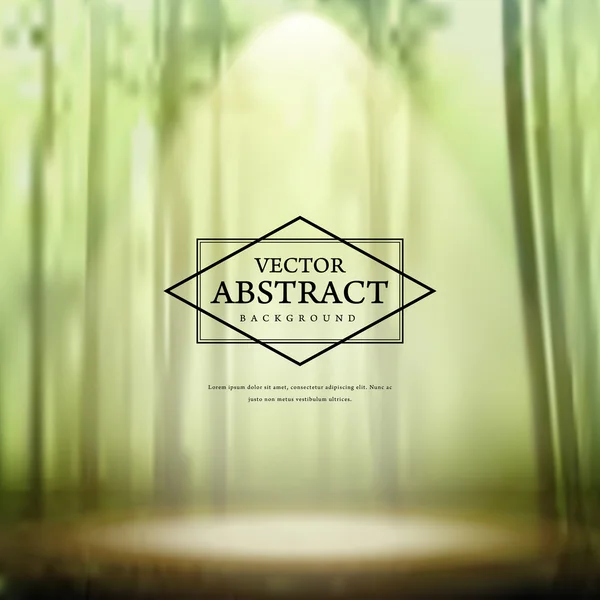 Agraciado bosque de bambú fondo borroso — Archivo Imágenes Vectoriales