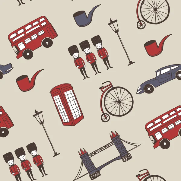 Inglaterra viaje concepto fondo — Vector de stock