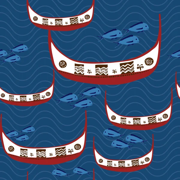 Традиционная рыбацкая лодка тайваньских аборигенов - Tao — стоковый вектор