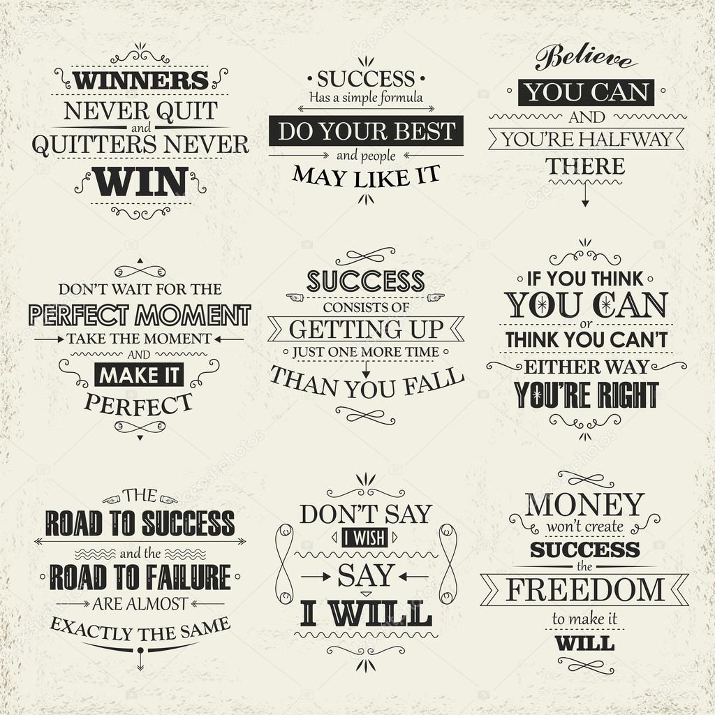 motivational and inspirational quotes set 